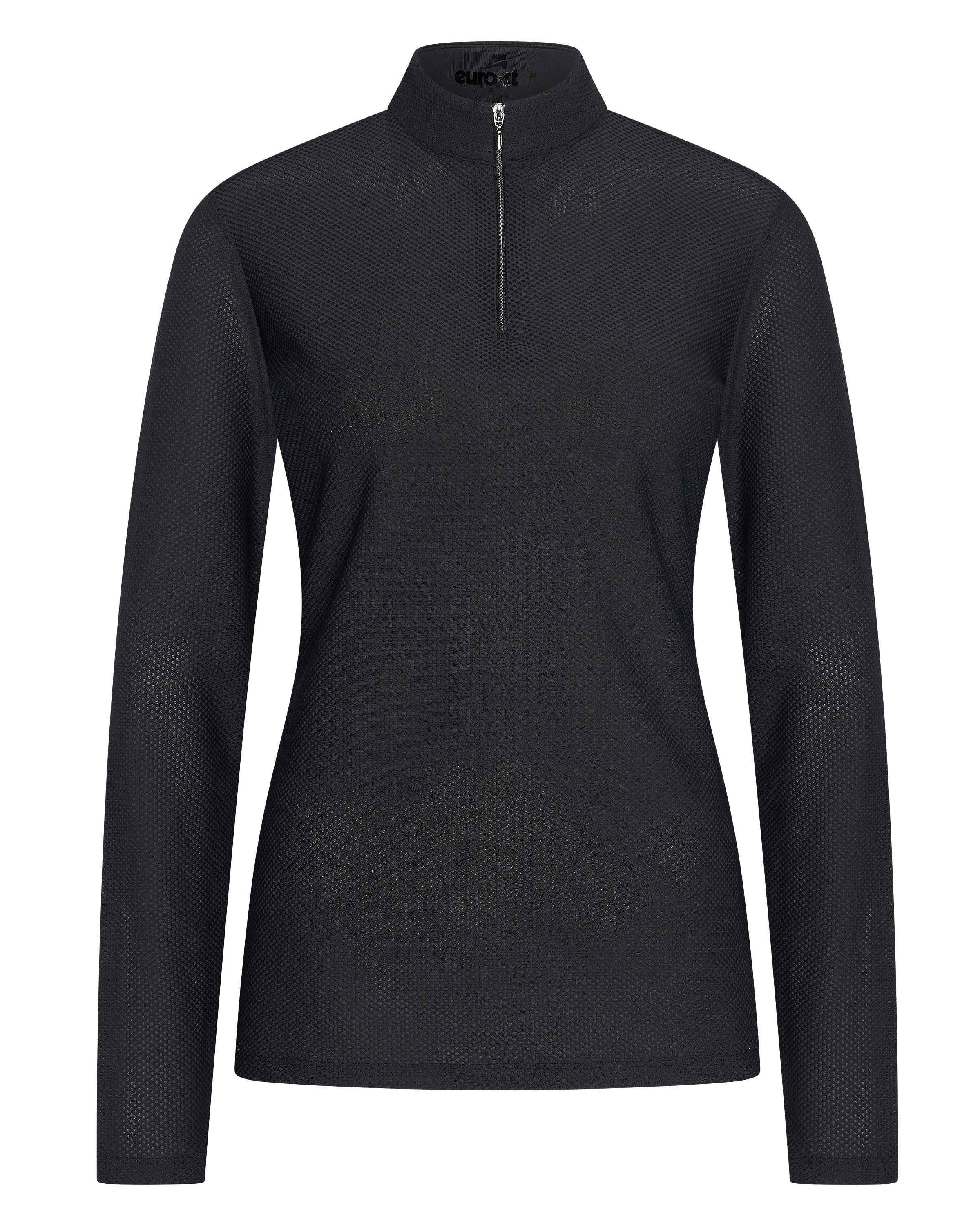 Shirt Damen Valetta longsleeve in schwarz