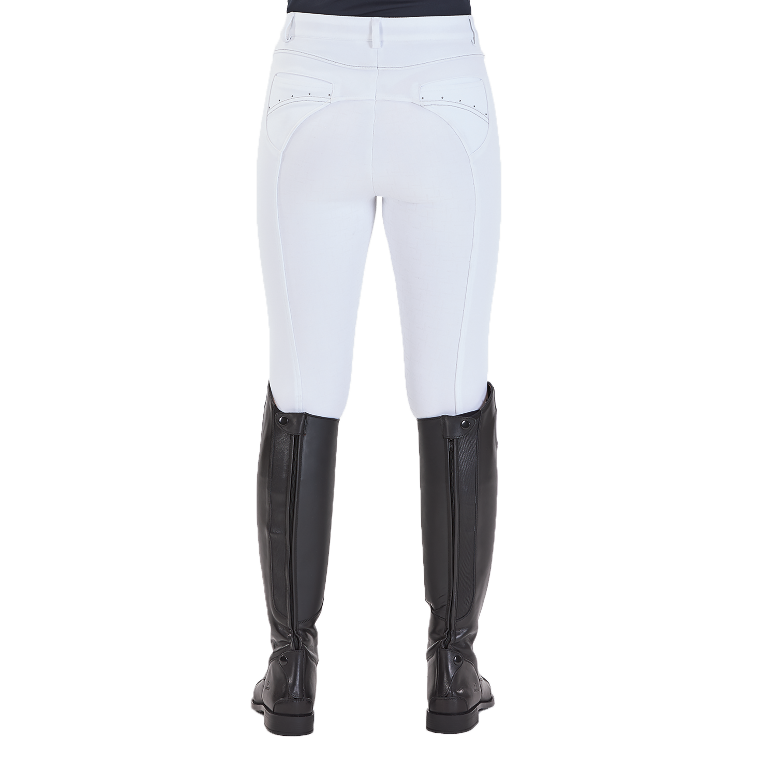 Reithose Damen Tampa mit Vollgrip in weiß