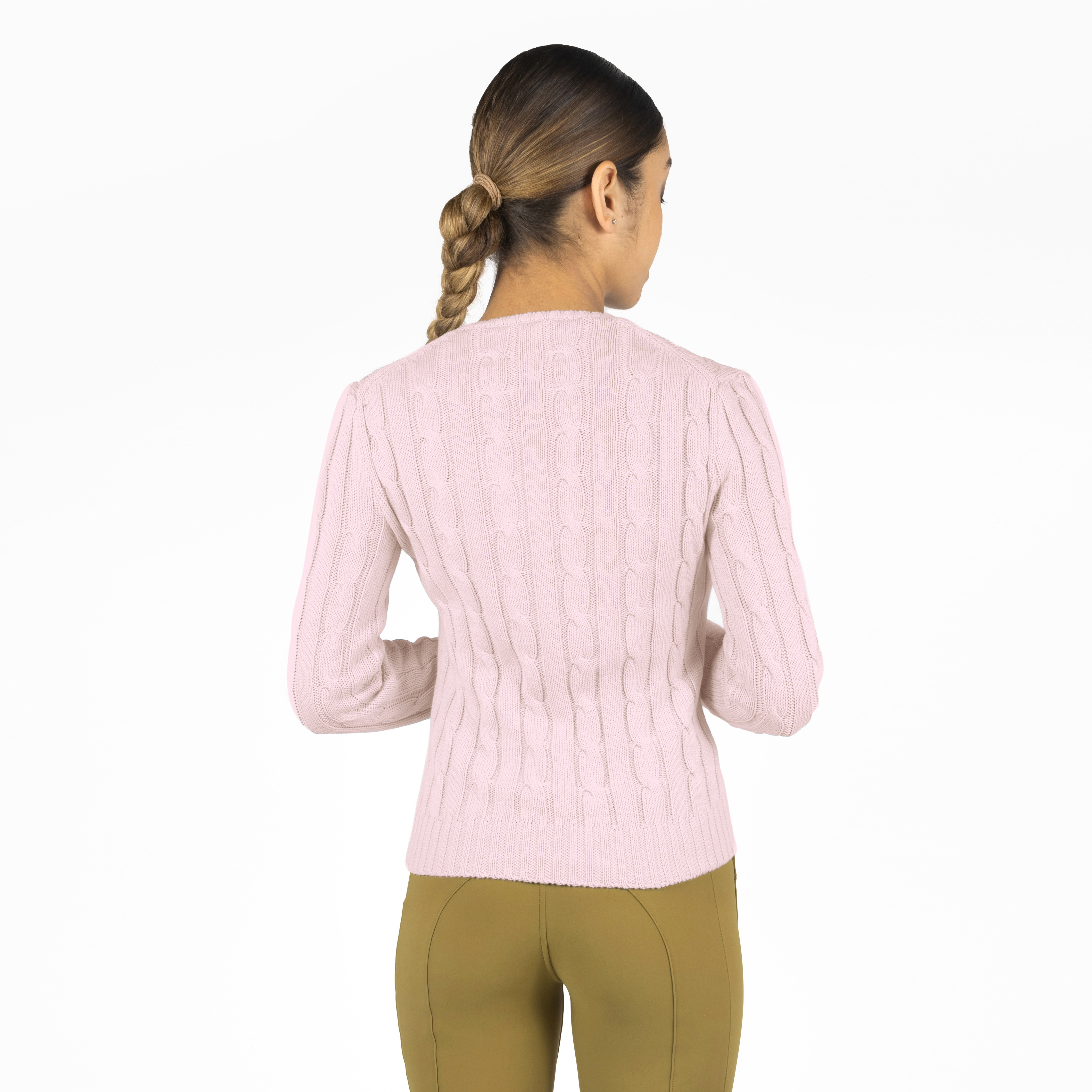 Pullover Damen Lisa Twisted in Powder Pink