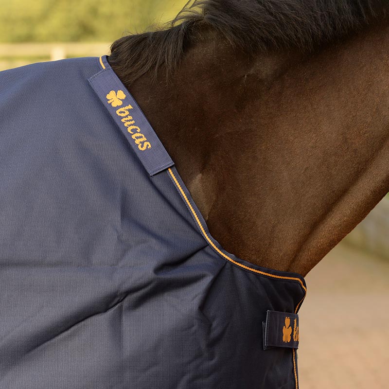 Outdoordecke Irish Turnout 150 g in Navy/gold