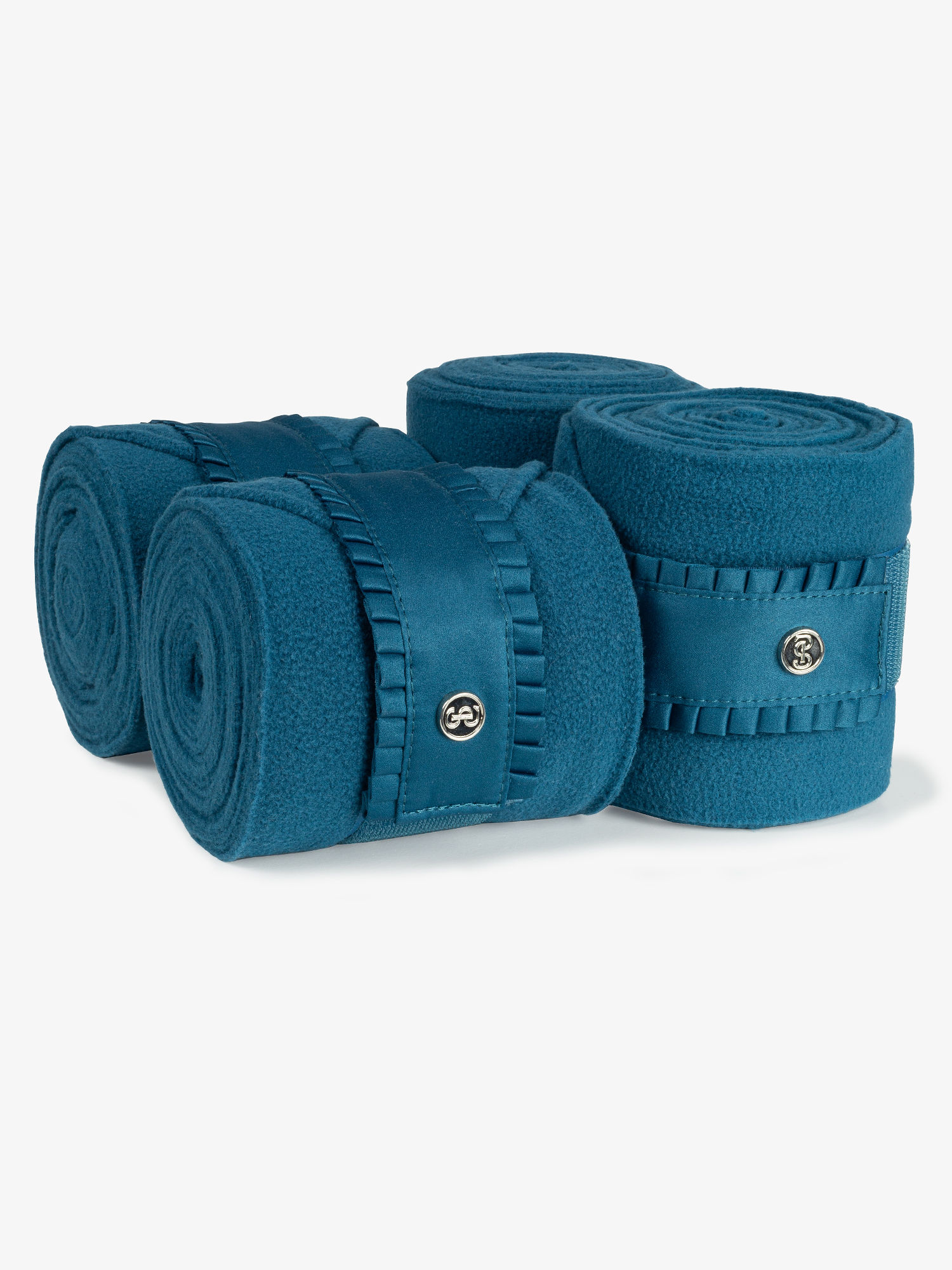 Bandagen Ruffle in Petrol Blue