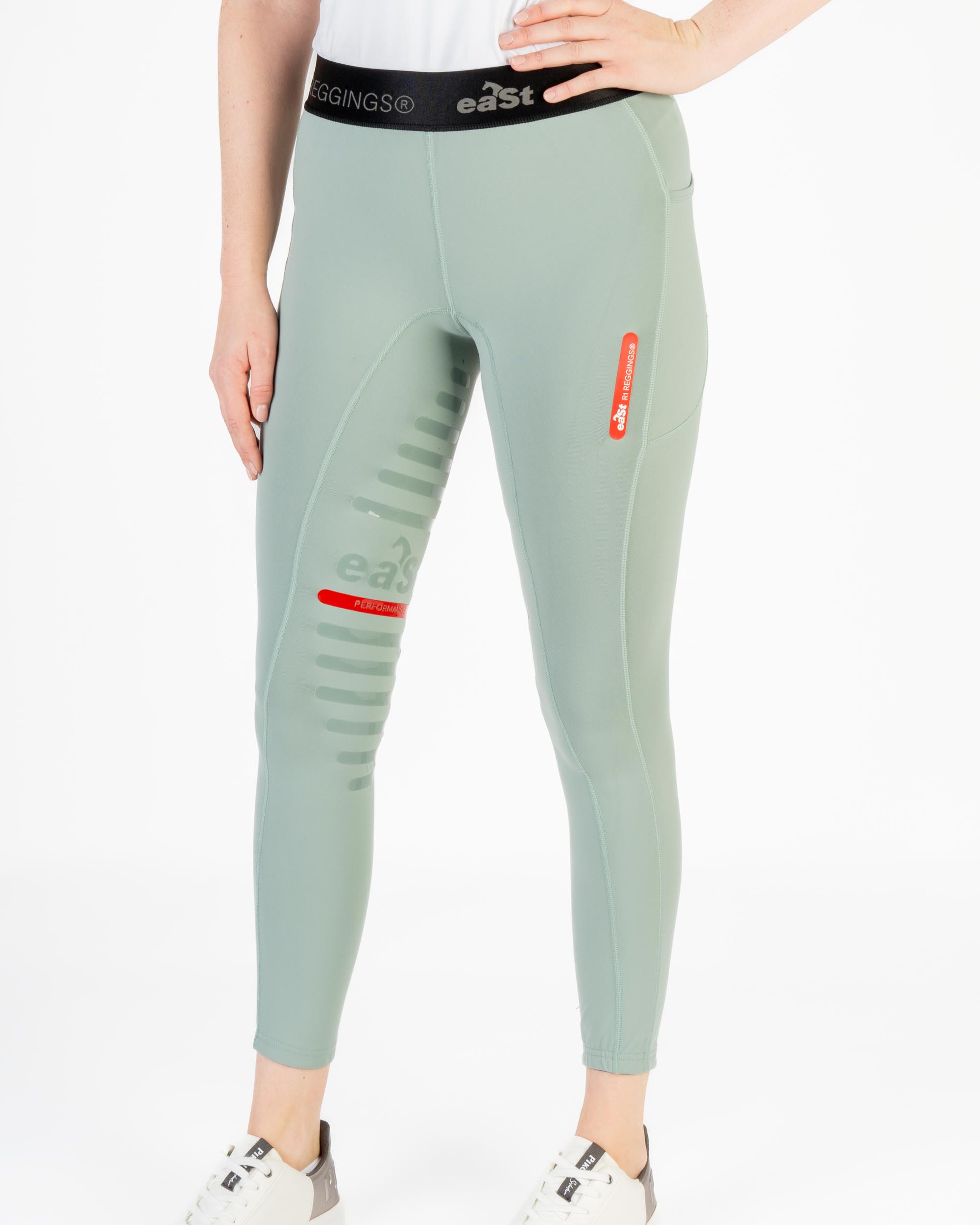 Reitleggings Damen Reggings® R1 mit Vollgrip