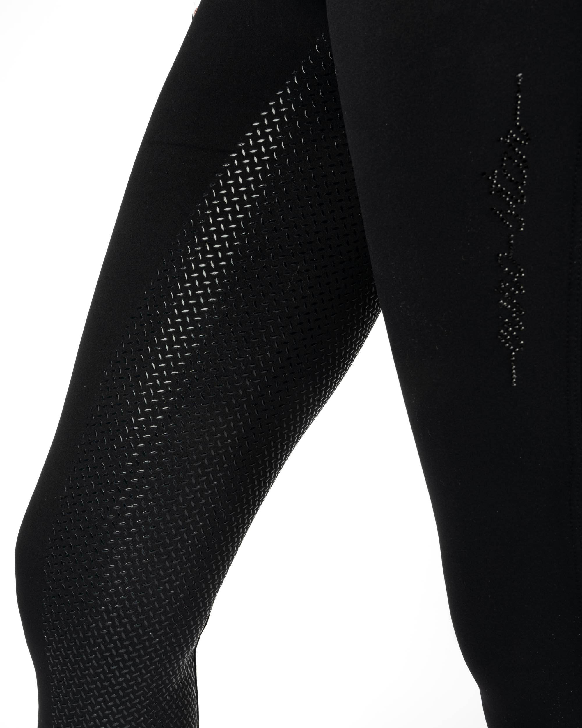 Reitleggins Damen Ares Vollgrip in night