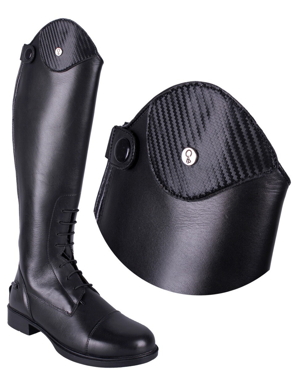 Austauschbares Oberteil für Reitstiefel Romy Carbon in Schwarz