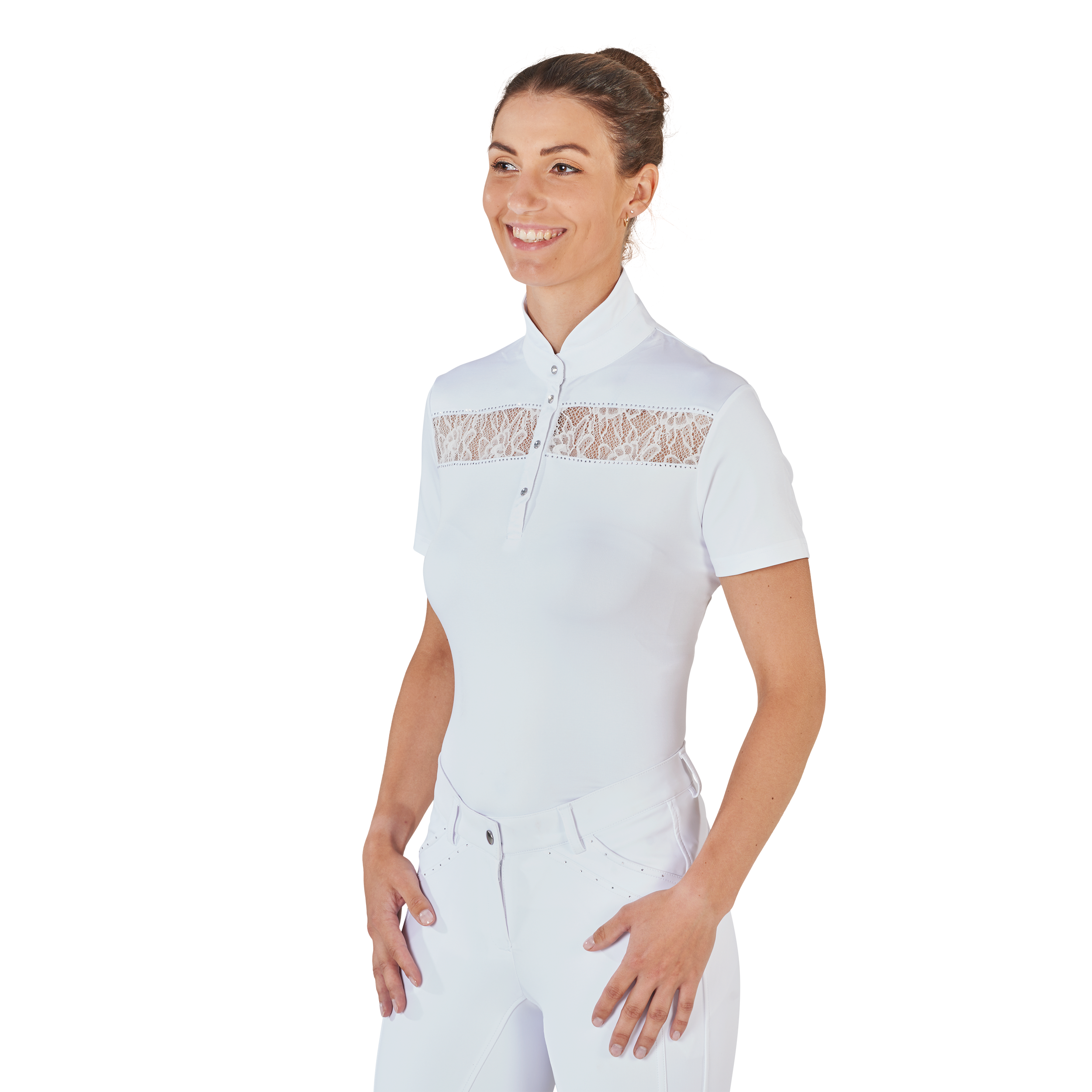 Turniershirt Damen Amora in weiß