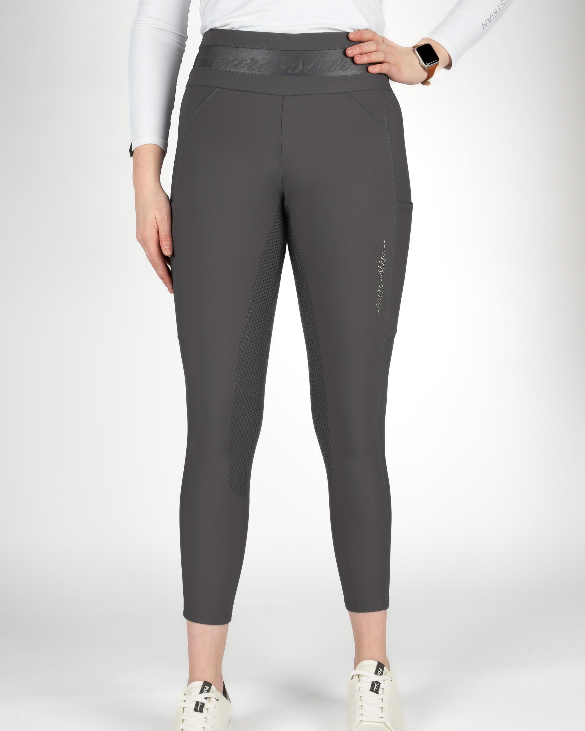 Reitleggings Damen Impress Vollgrip