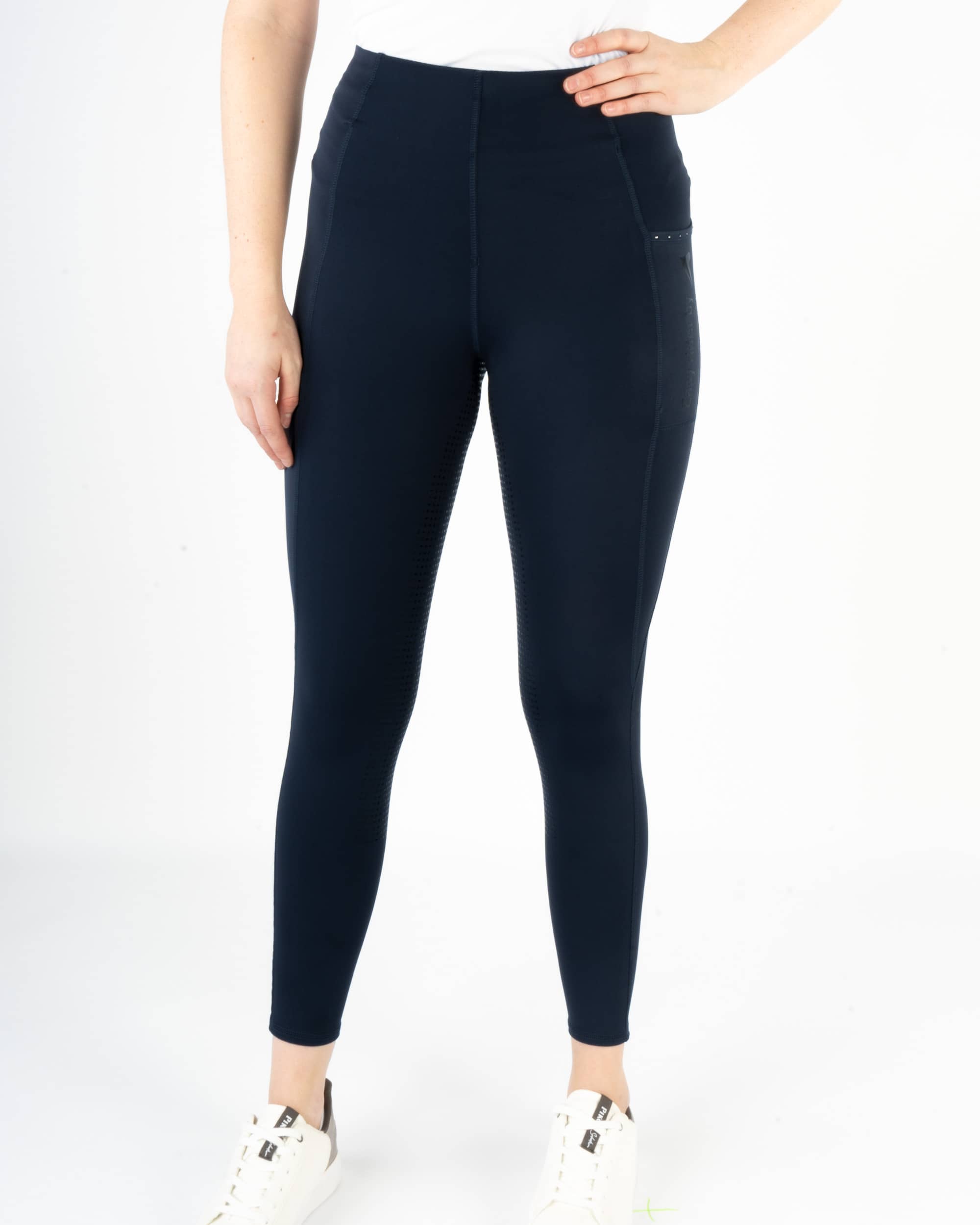 Reitleggins Damen Livia FullGrip in Navy