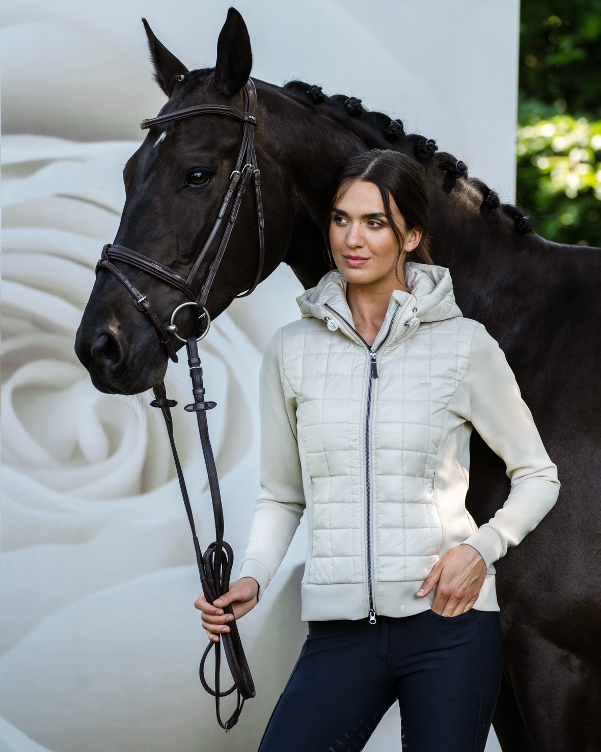 Hybridjacke Damen Sulaine Style in chalk